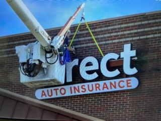 Illuminated commercial sign electrical repair and installation