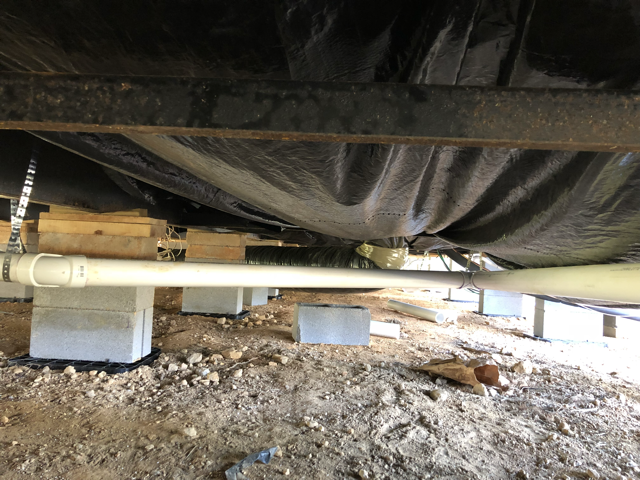 Under-house plumbing repipe job