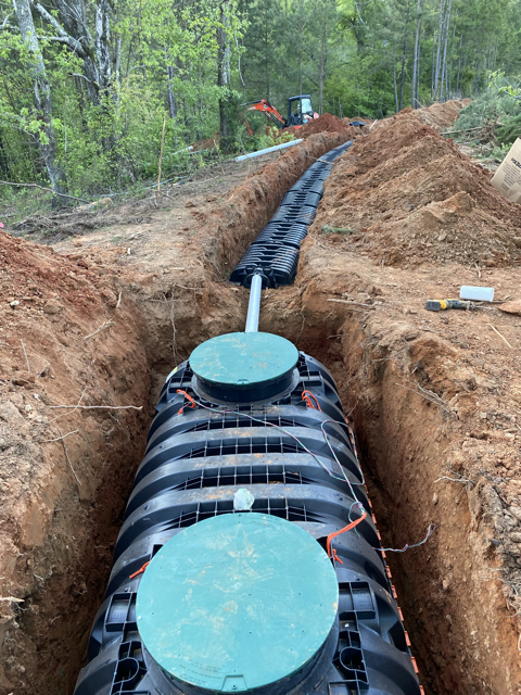 Septic system and drain field full installation