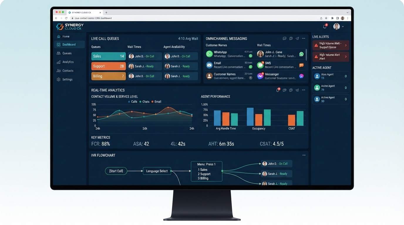 SimpleConnect — AI Omnichannel Contact Center & CRM