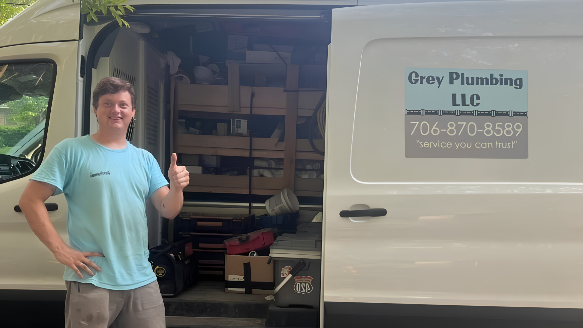 Austin Grey - Grey Plumbing LLC Van