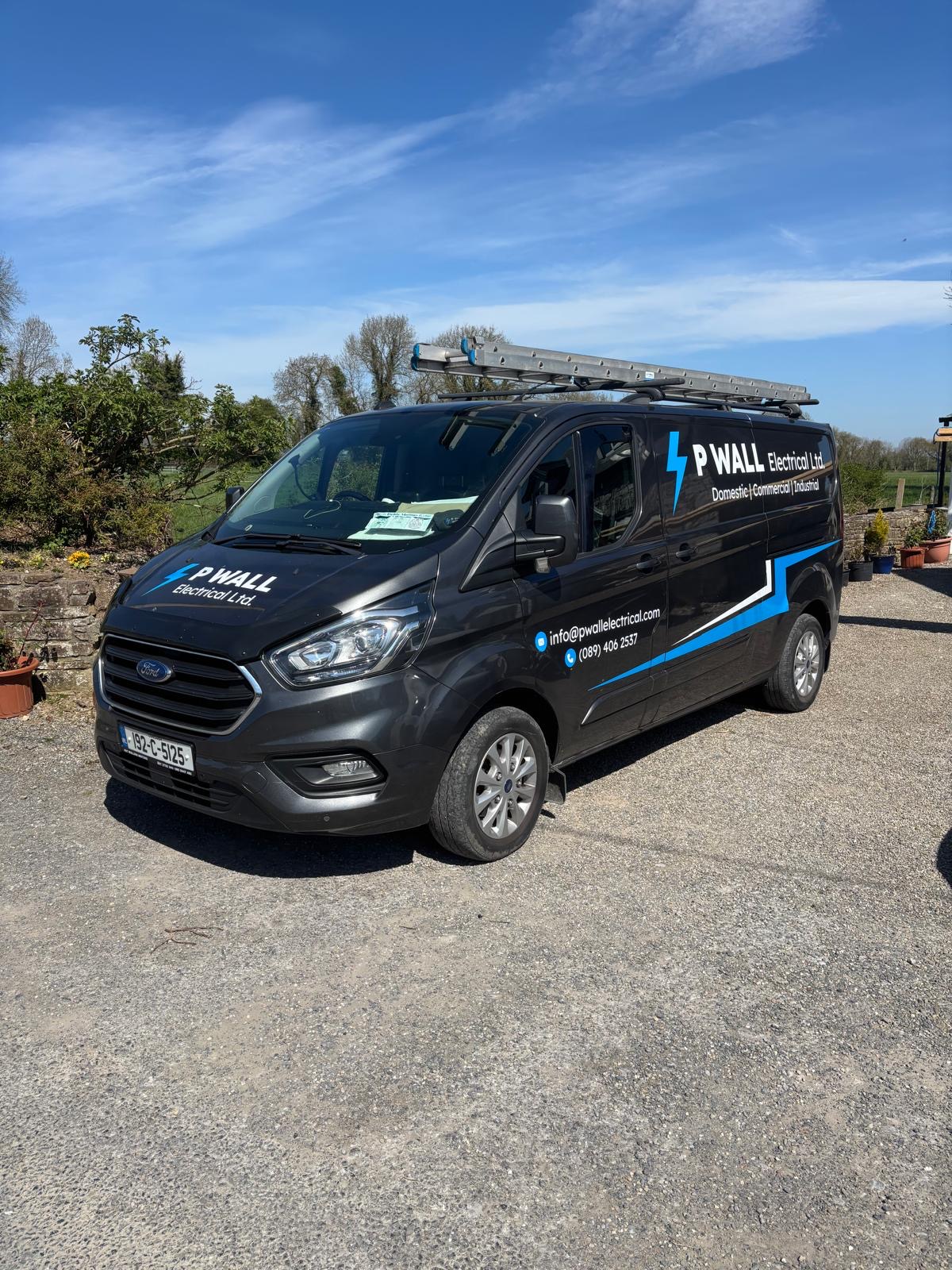 P Wall Electrical Ltd. Van