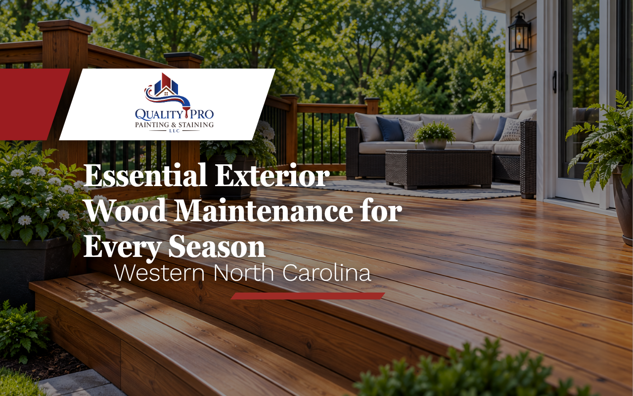 Exterior wood maintenance for a clean and protected backyard deck