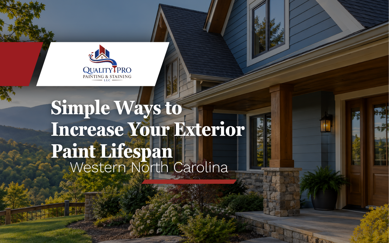 Exterior paint lifespan protection for a mountain home in Western North Carolina