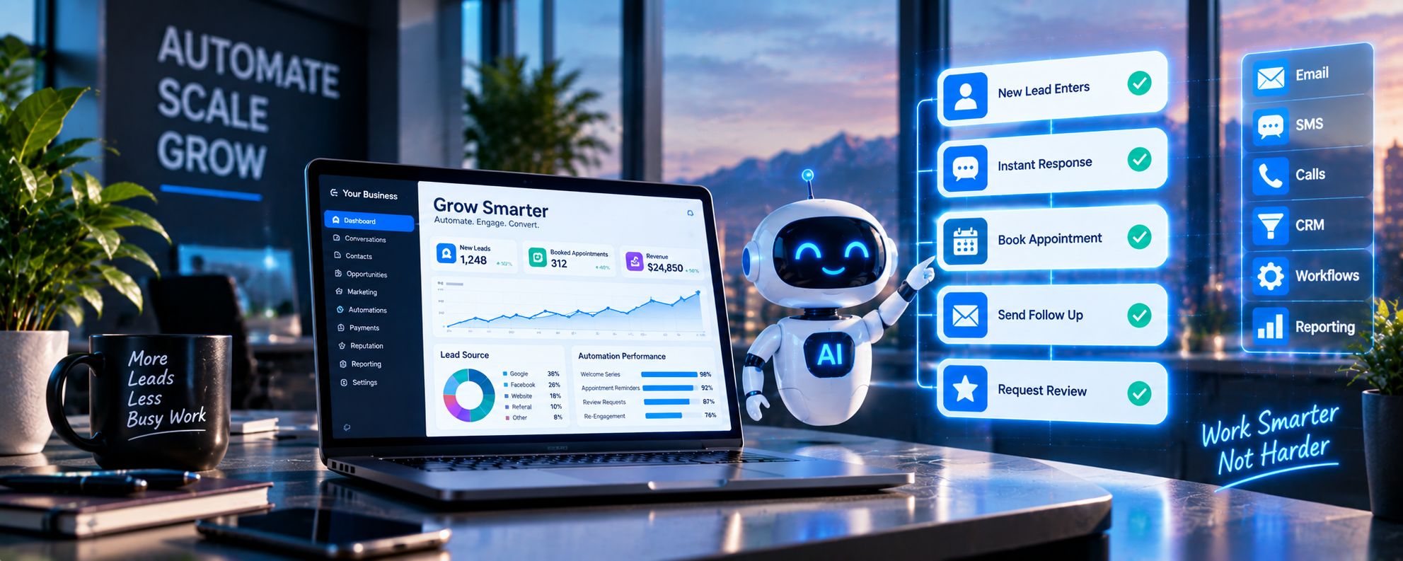 AI and Marketing Automation - Work Smarter, Automate, Scale, Grow - Millennial PLS
