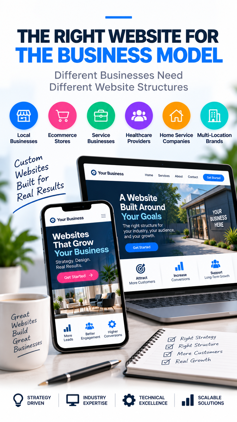 The Right Website for the Business Model Mobile - Custom Websites Built for Real Results | Millennial PLS