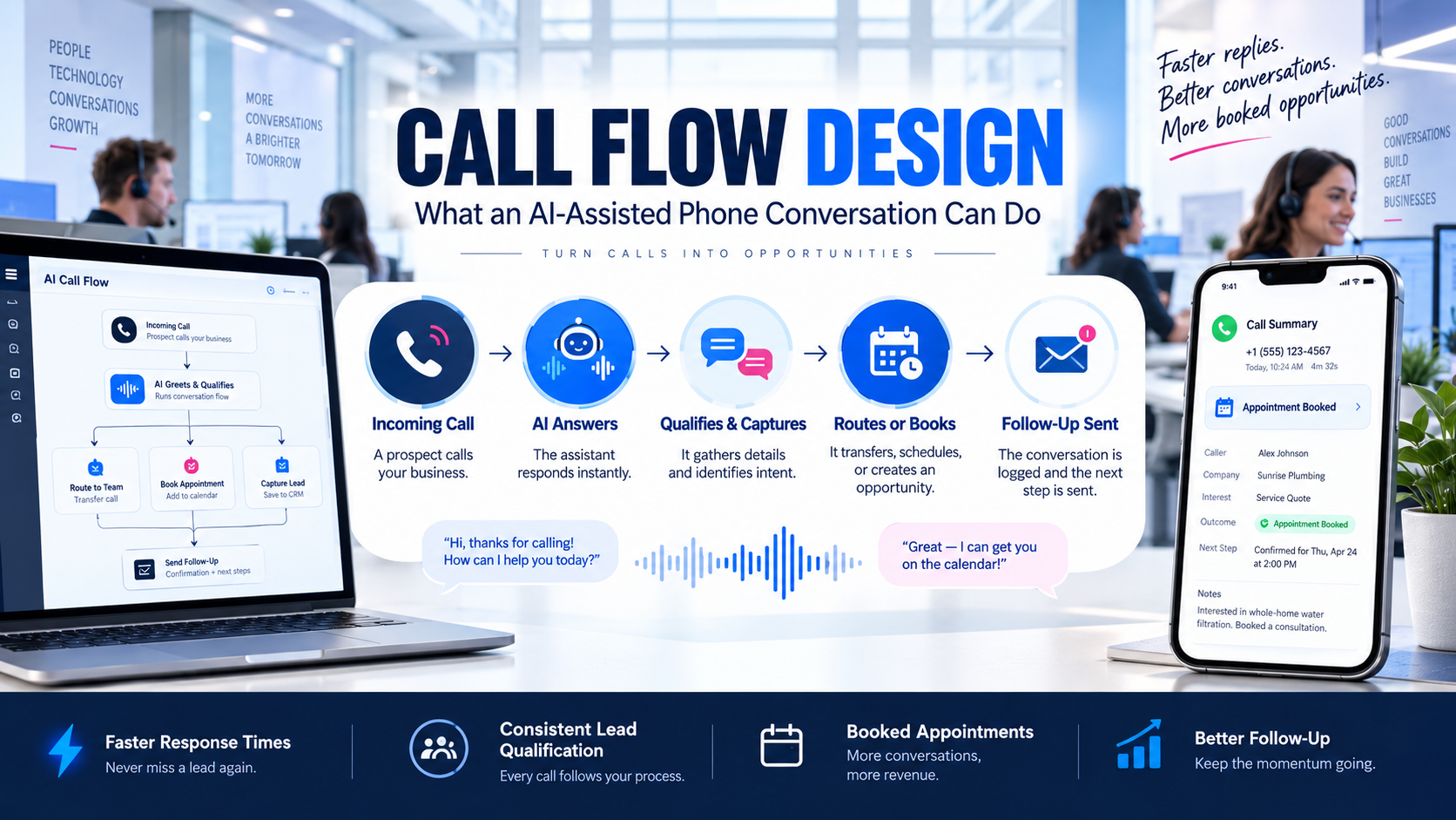 Call Flow Design: What an AI-Assisted Phone Conversation Can Do | Millennial PLS