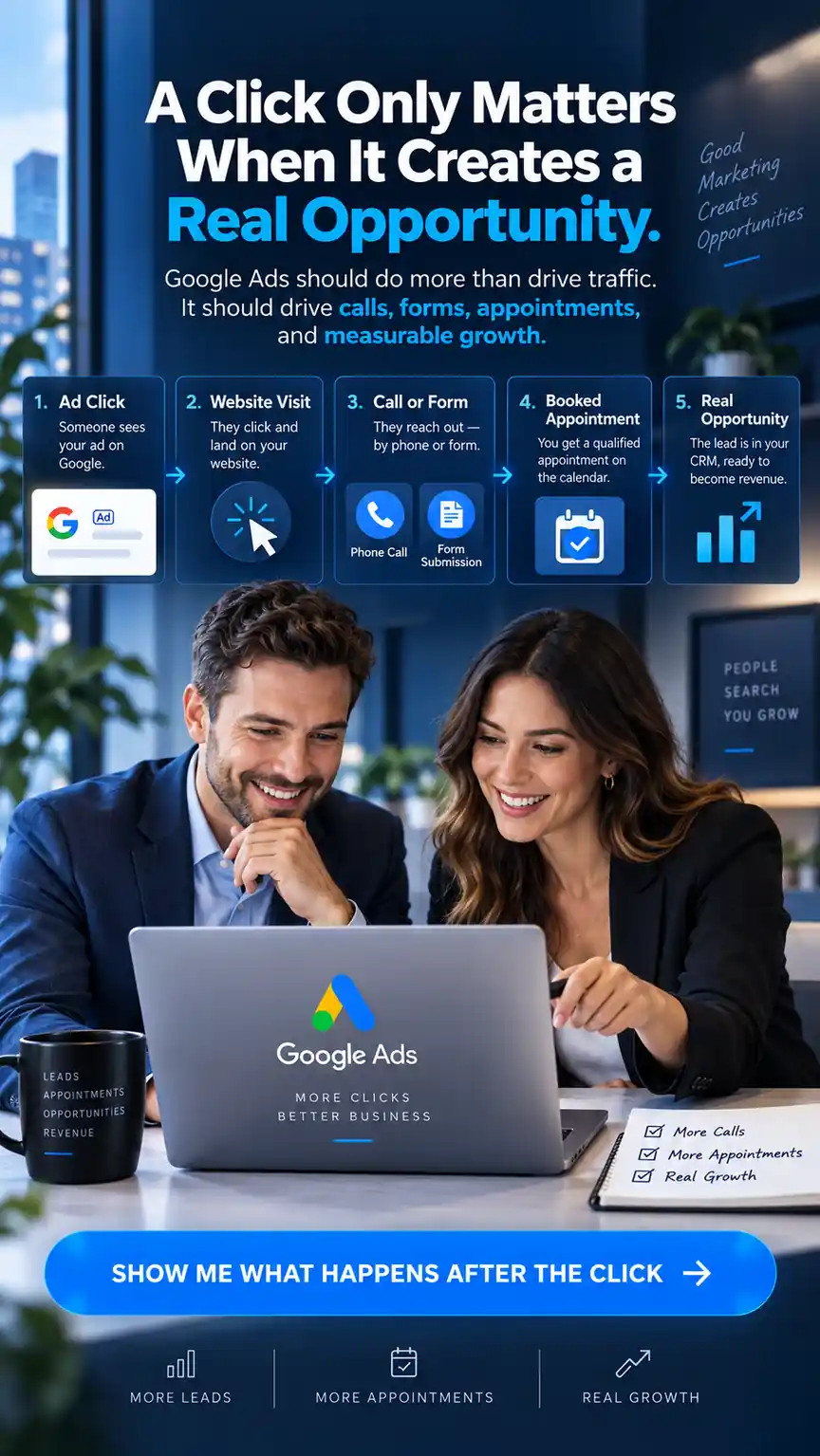 A Click Only Matters When It Creates a Real Opportunity Mobile - Google Ads | Millennial PLS