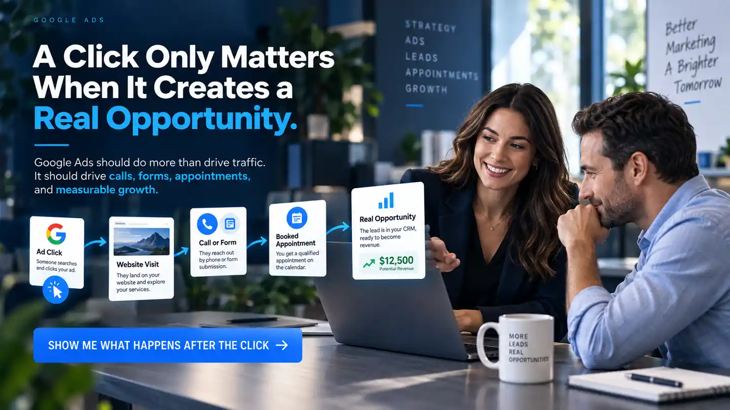 A Click Only Matters When It Creates a Real Opportunity - Google Ads | Millennial PLS