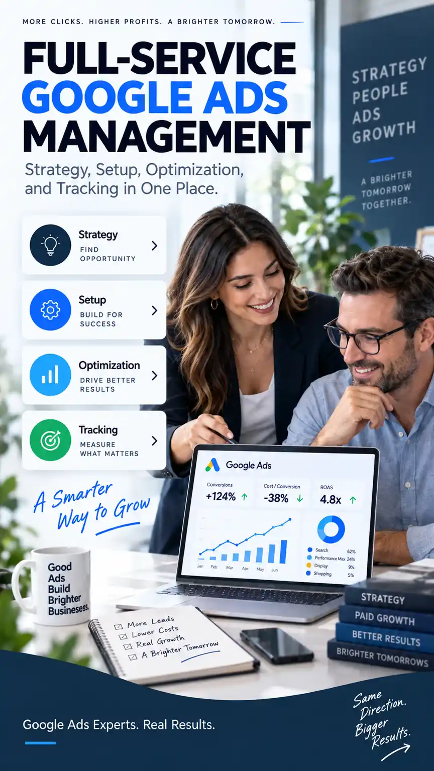 Full-Service Google Ads Management Mobile - Strategy, Setup, Optimization, and Tracking in One Place | Millennial PLS
