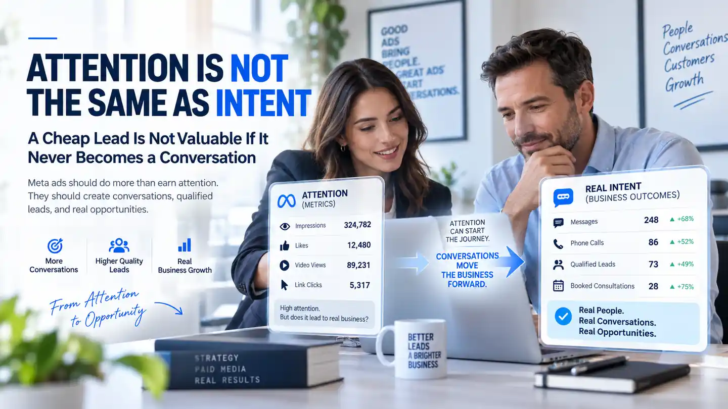 Attention Is Not the Same as Intent: A Cheap Lead Is Not Valuable If It Never Becomes a Conversation - Meta Ads | Millennial PLS