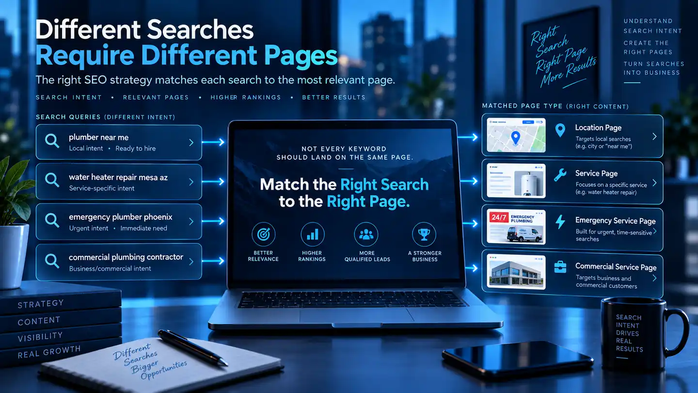 Different Searches Require Different Pages - SEO Page Strategy | Millennial PLS