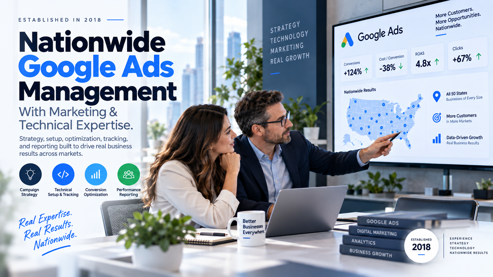Nationwide Google Ads Management With Marketing & Technical Expertise - Strategy, setup, optimization, tracking, and reporting | Millennial PLS