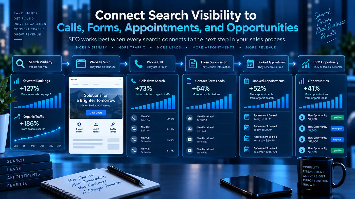 Connect Search Visibility to Calls, Forms, Appointments, and Opportunities - SEO Process | Millennial PLS