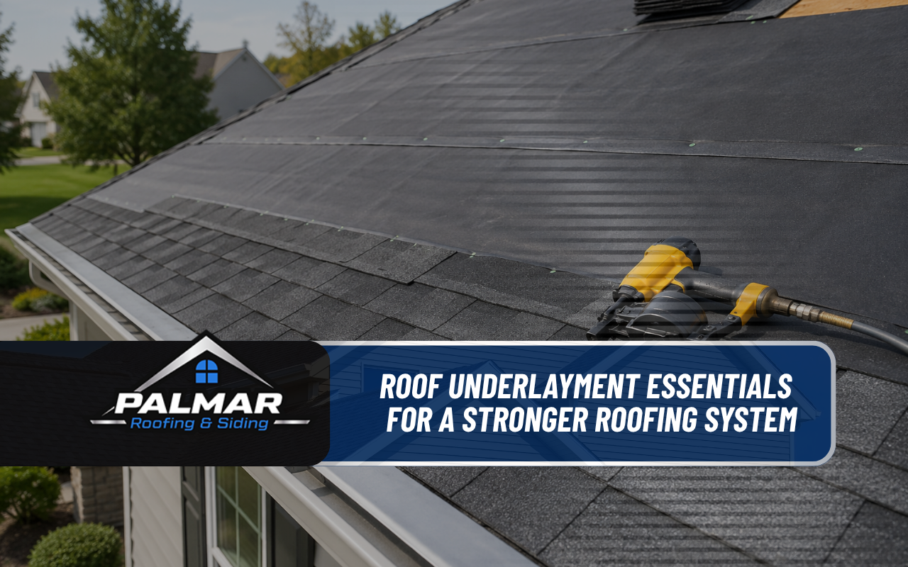 Roof underlayment installed beneath shingles for home protection