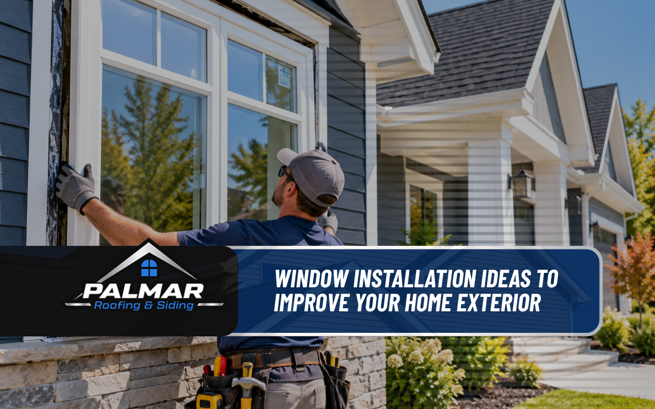 Window installation improving the exterior appearance of a home