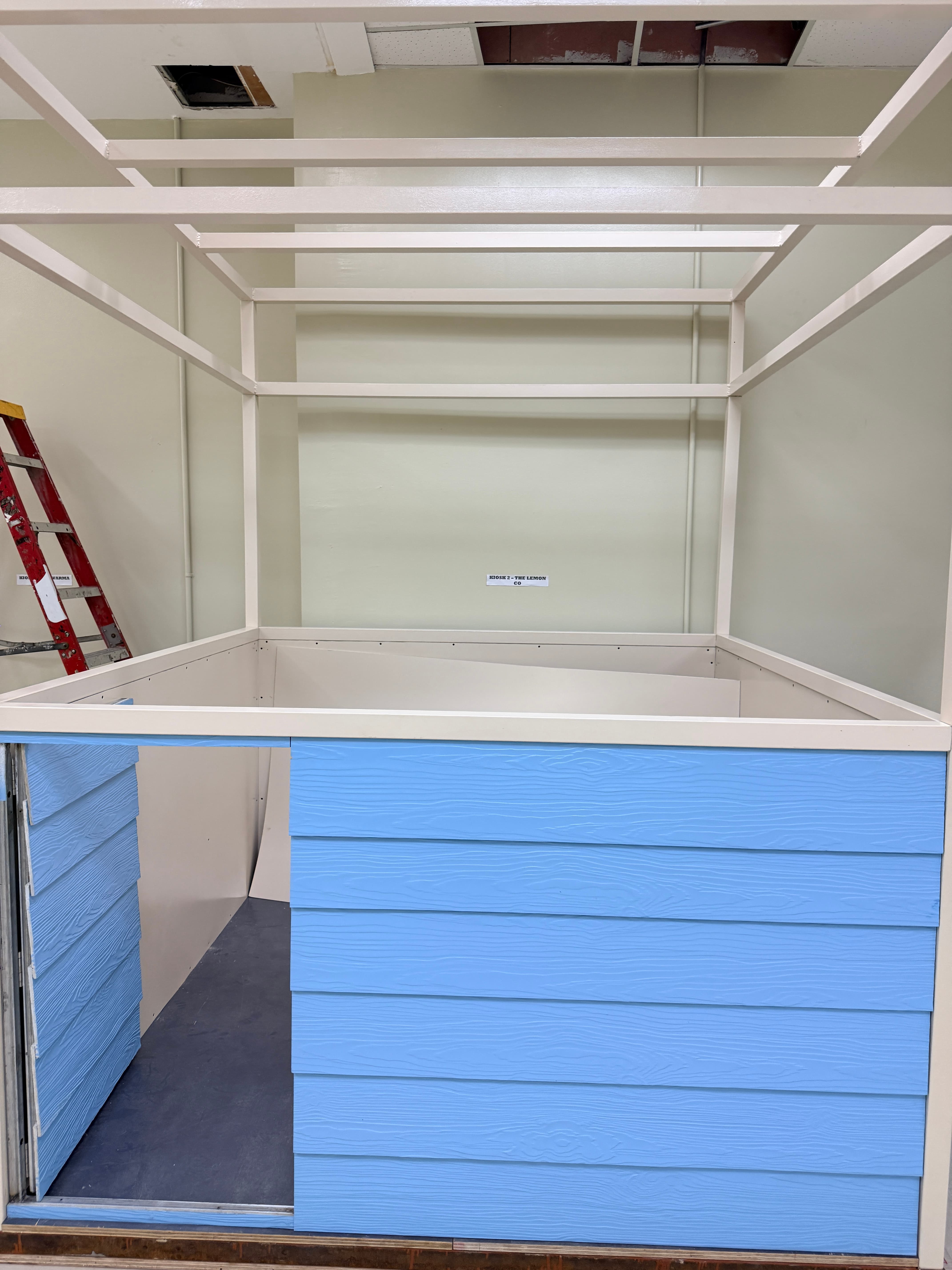 Structural Metal Framing & Fabrication Phase — Food Cart