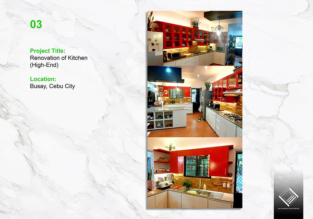Renovation of Kitchen (High-End) - architecture Cebu