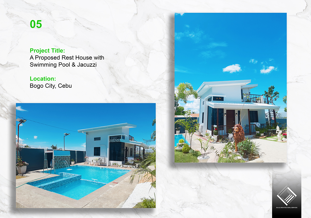 GAS Design & Build Proposed Rest House with Swimming Pool and Jacuzzi in Bogo City Cebu