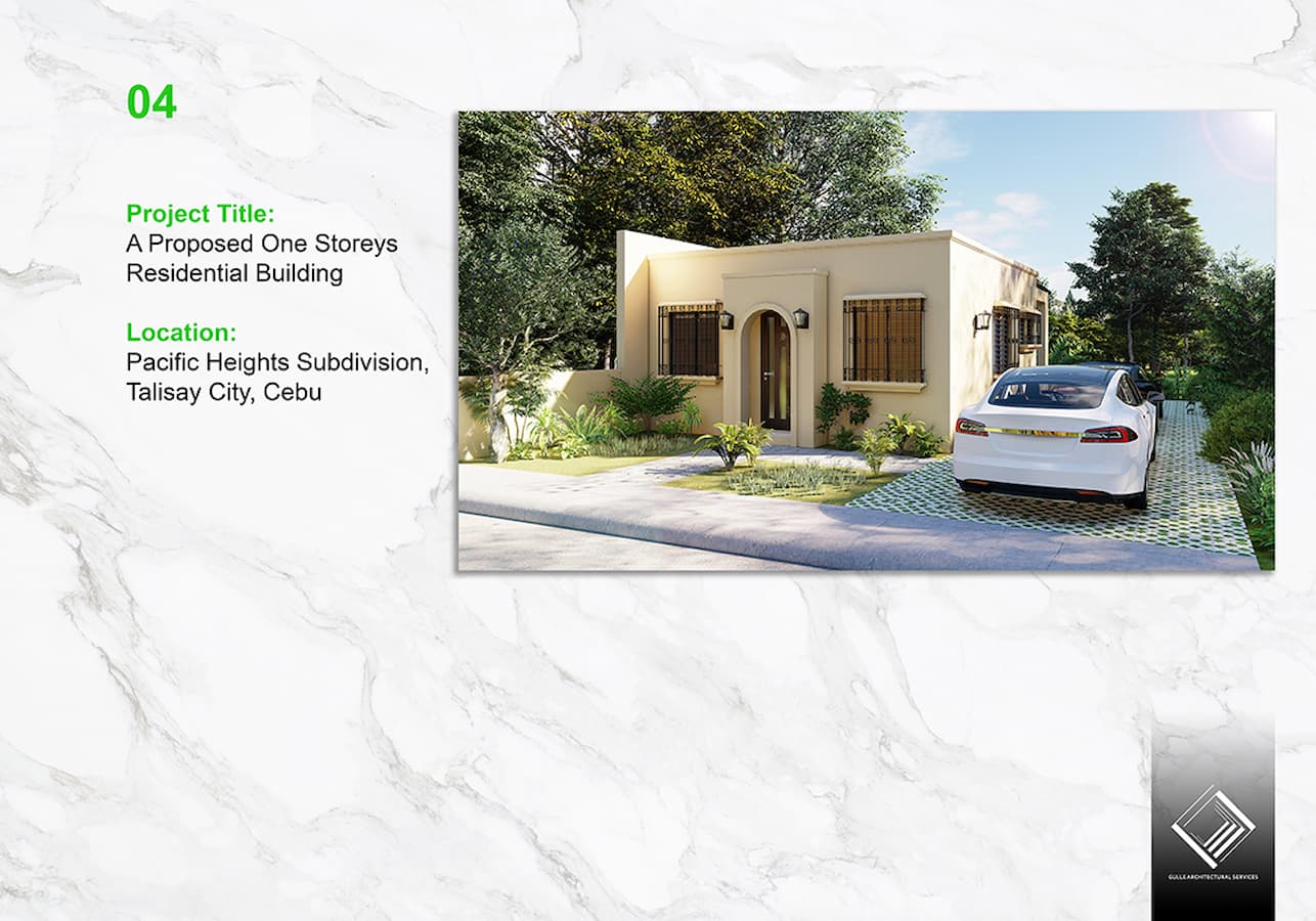 A Proposed One Storey Residential Building - architecture Cebu