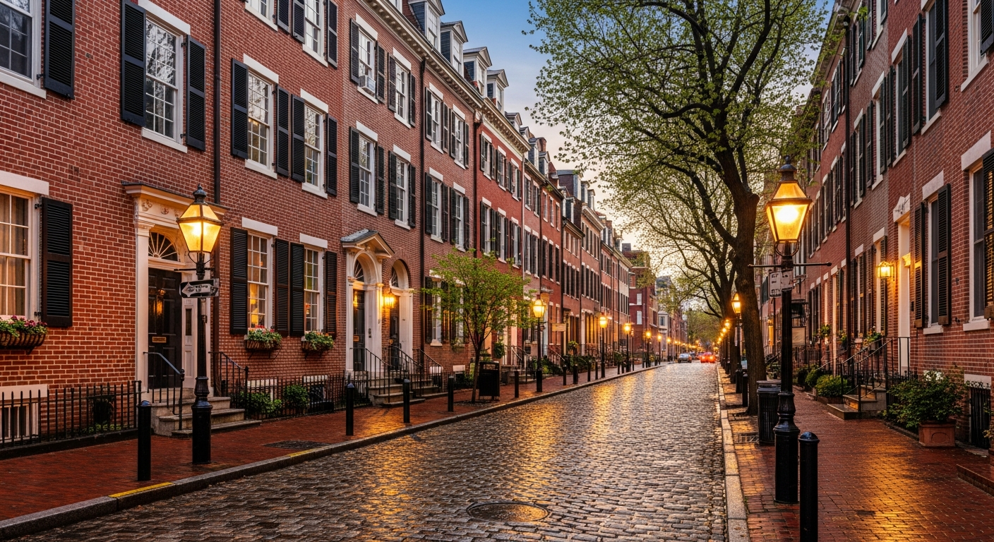 Society Hill Philadelphia historic rowhomes