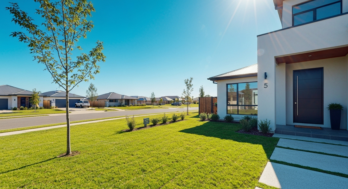 Modern suburban home representing a successful real estate transaction