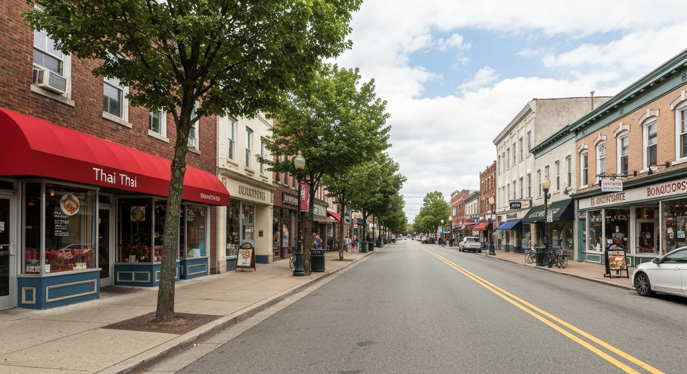 Media PA homes for sale walkable downtown Delaware County