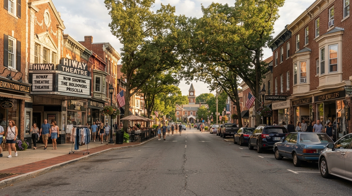 Jenkintown PA homes for sale walkable borough train access