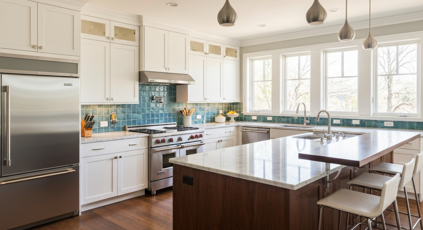 Beautifully renovated kitchen in a Philadelphia home