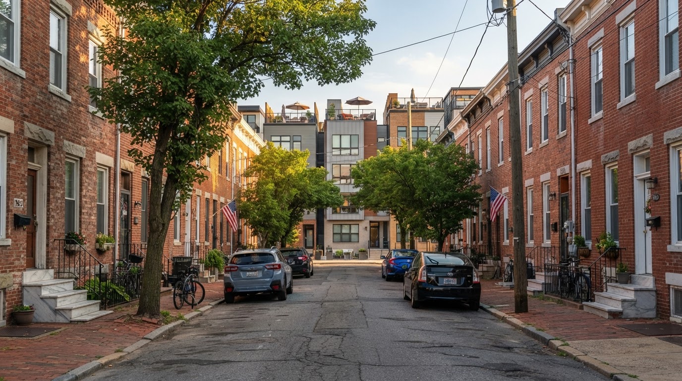 Point Breeze Philadelphia rowhomes and new construction