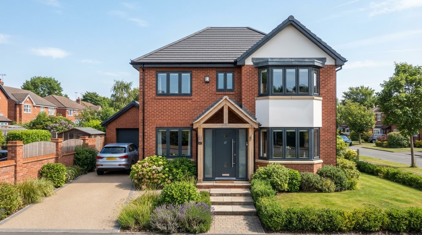 Replacement uPVC window fitted into modern UK residence in Hull
