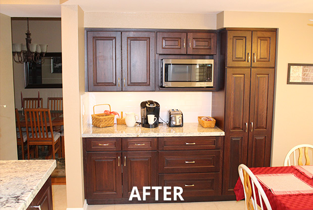 After view: Dining Nook & Built-In Storage Hutch