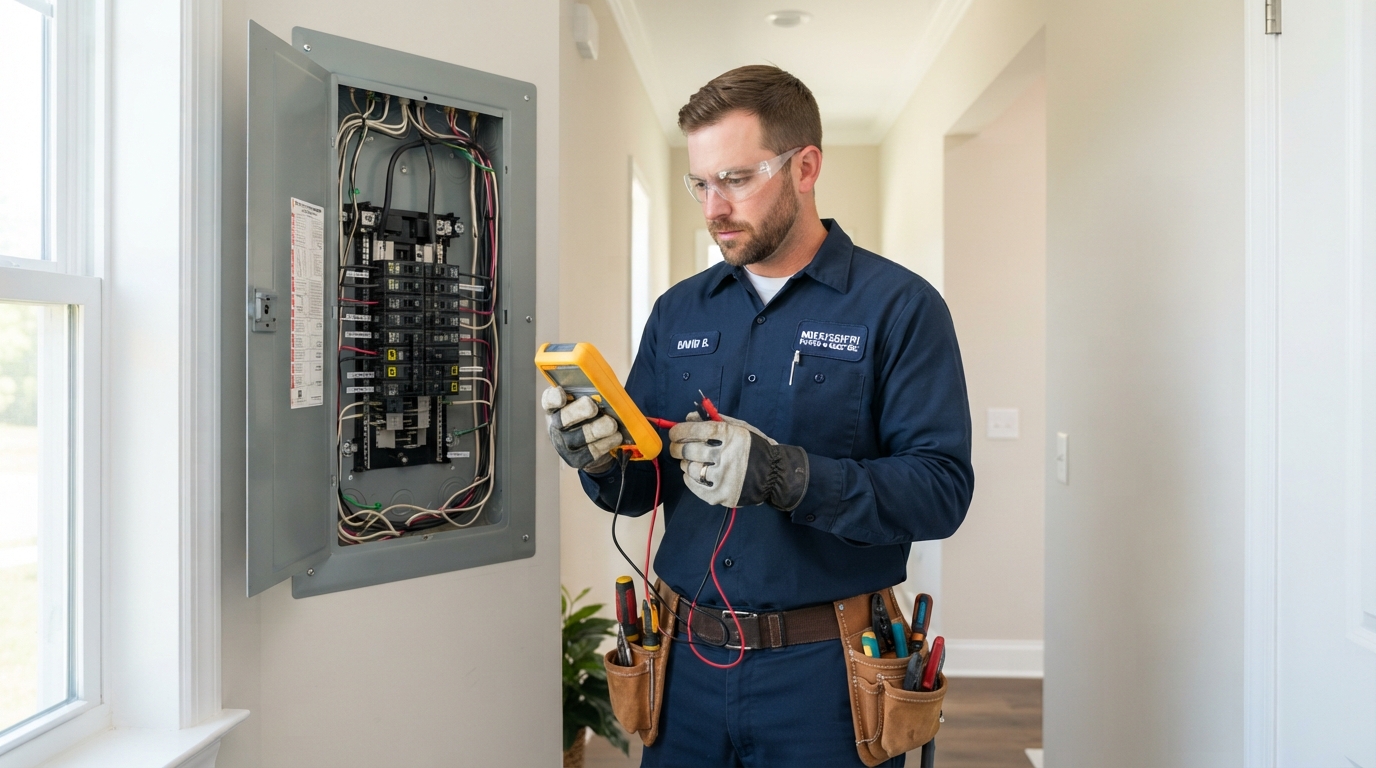 EV Charger installation for residential home in Hattiesburg