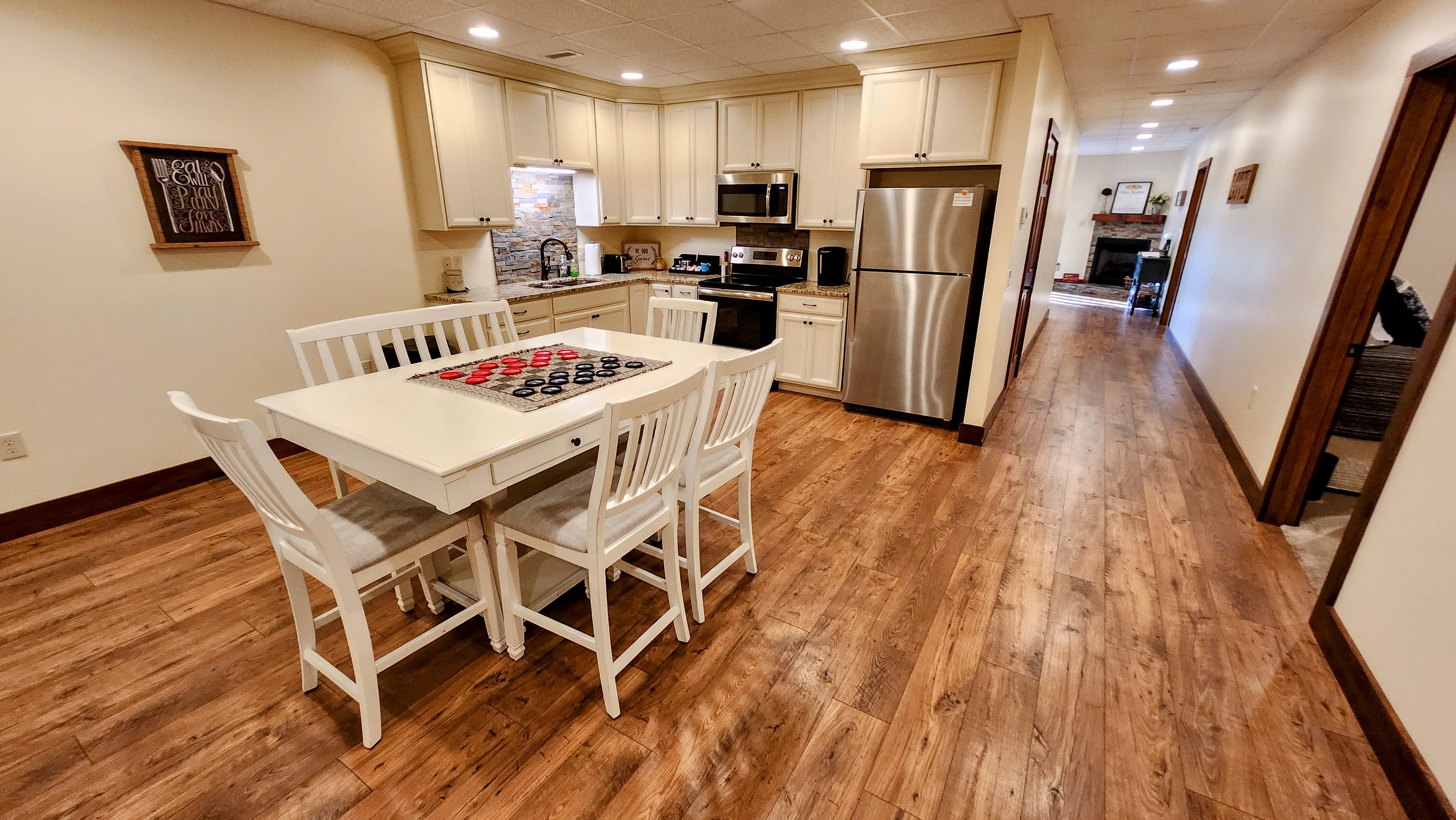 Downstairs Kitchen and Living Area