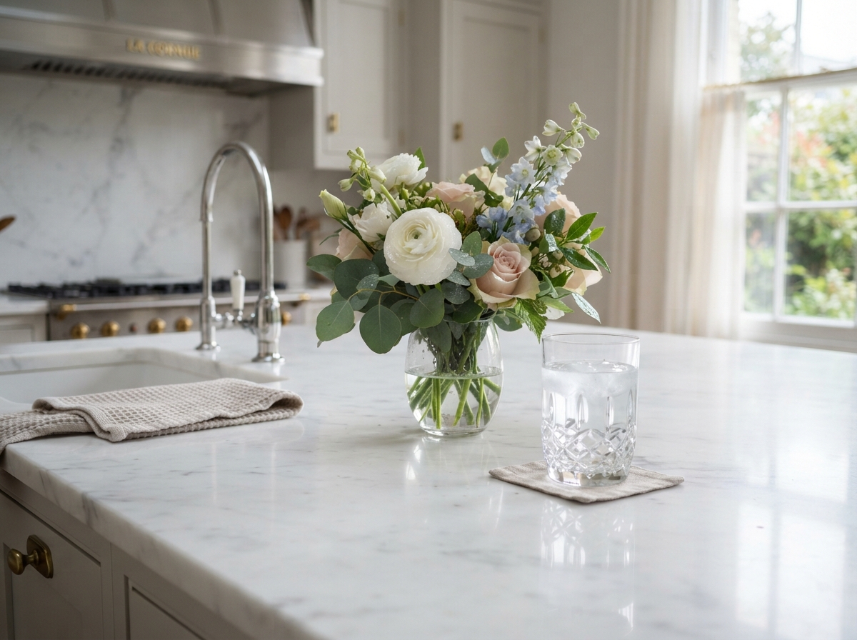 Sparkling polished luxury home surface
