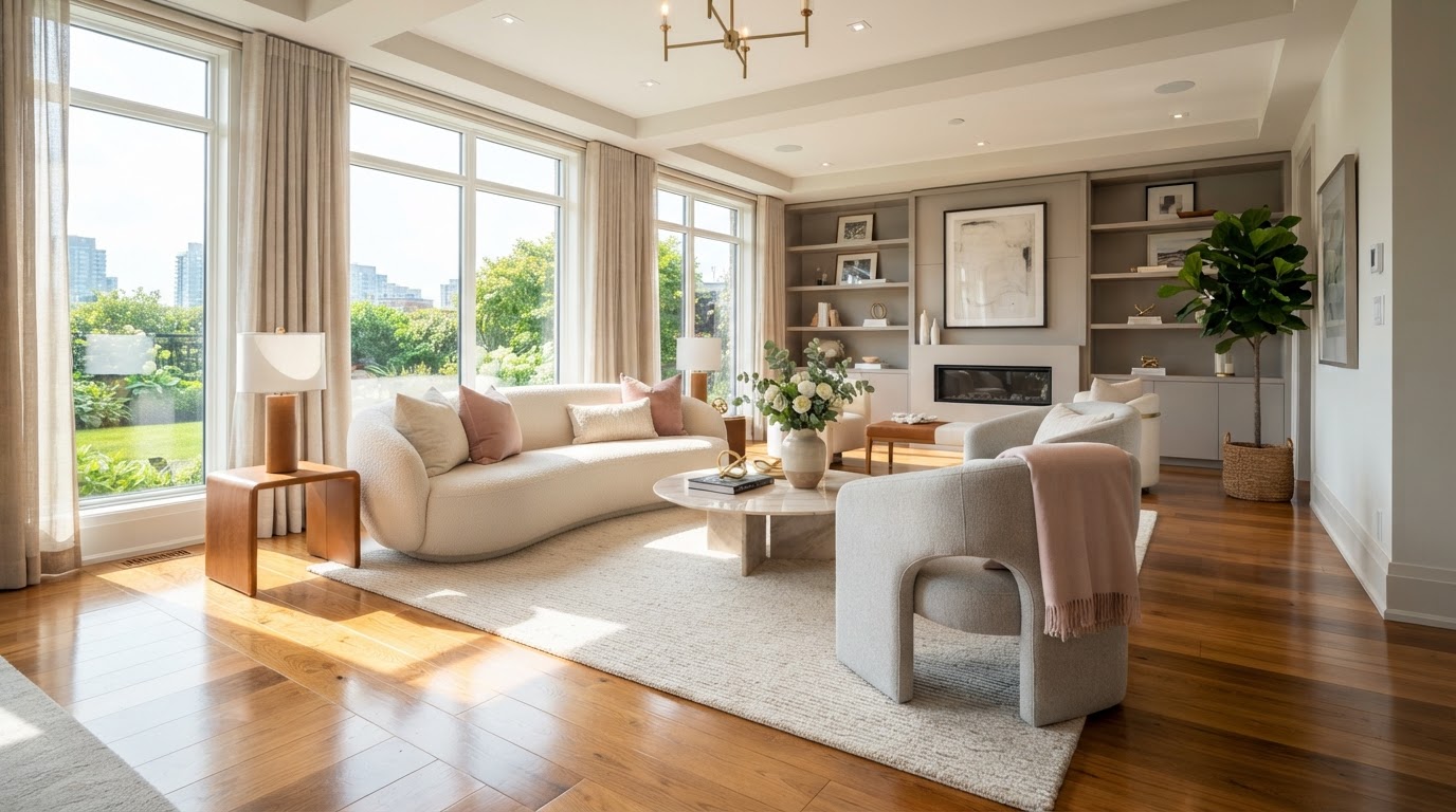 Spotless luxury living room