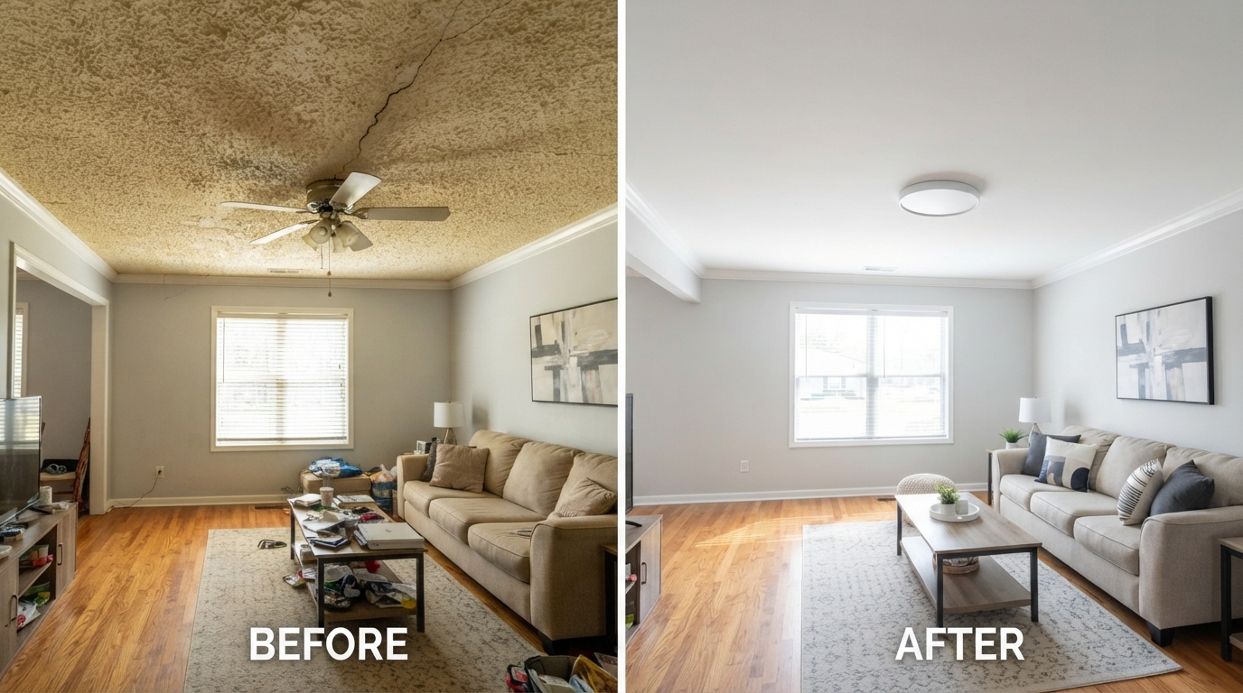 Popcorn Ceiling Scrape & Smooth East Memphis, TN