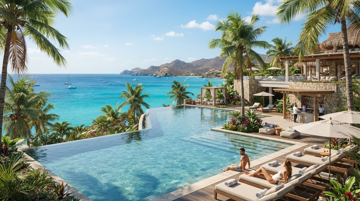 Tropical Caribbean Resort