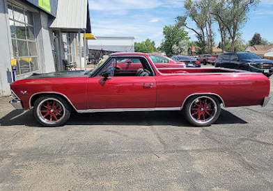 Classic Red El Camino Full Service