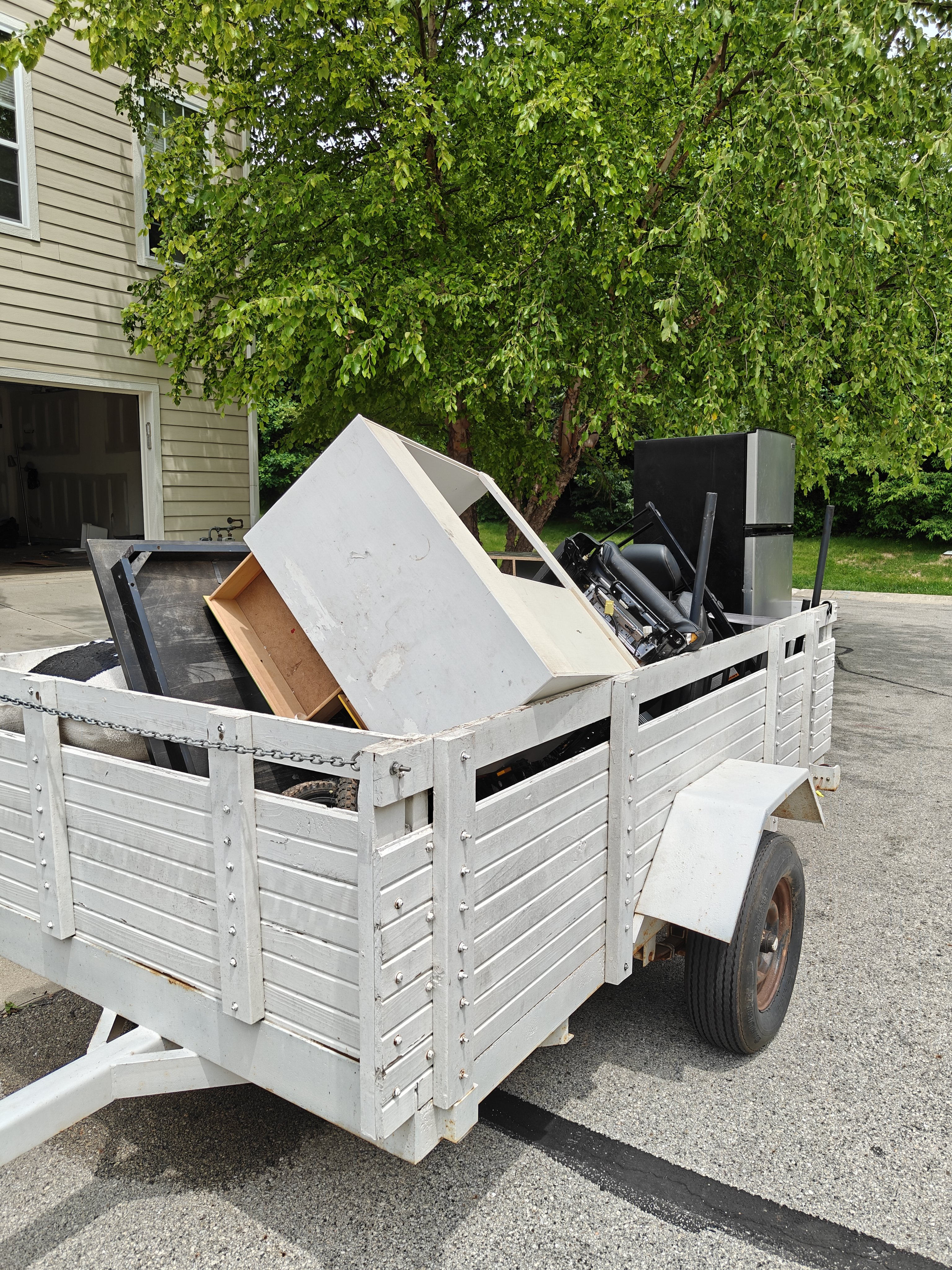 Junk removal project by Bell's Transition Solutions in Central Indiana