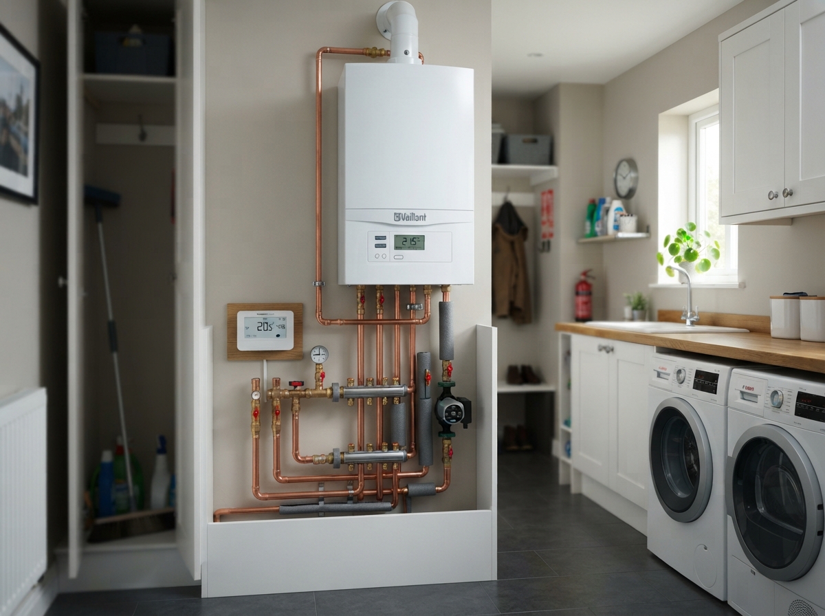 Aged Boiler replaced with High-Efficiency System after