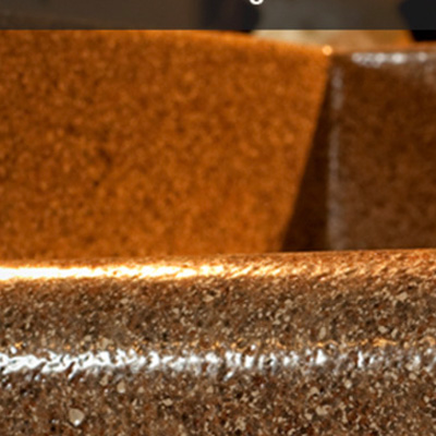 Powder-coated metal countertop texture closeup