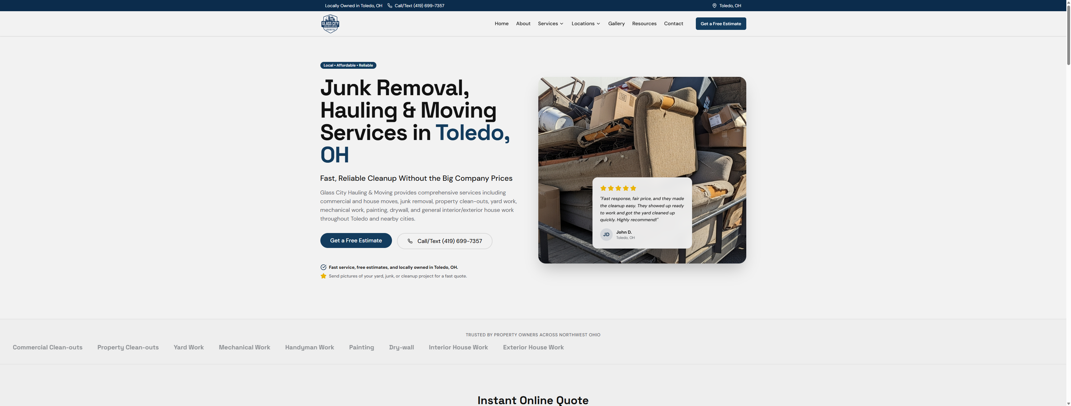 Glass City Hauling — From No Website to Ranking on Google