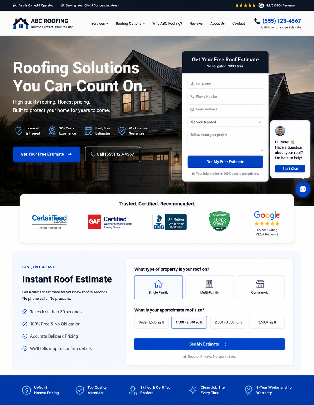 Modern Website Mockup