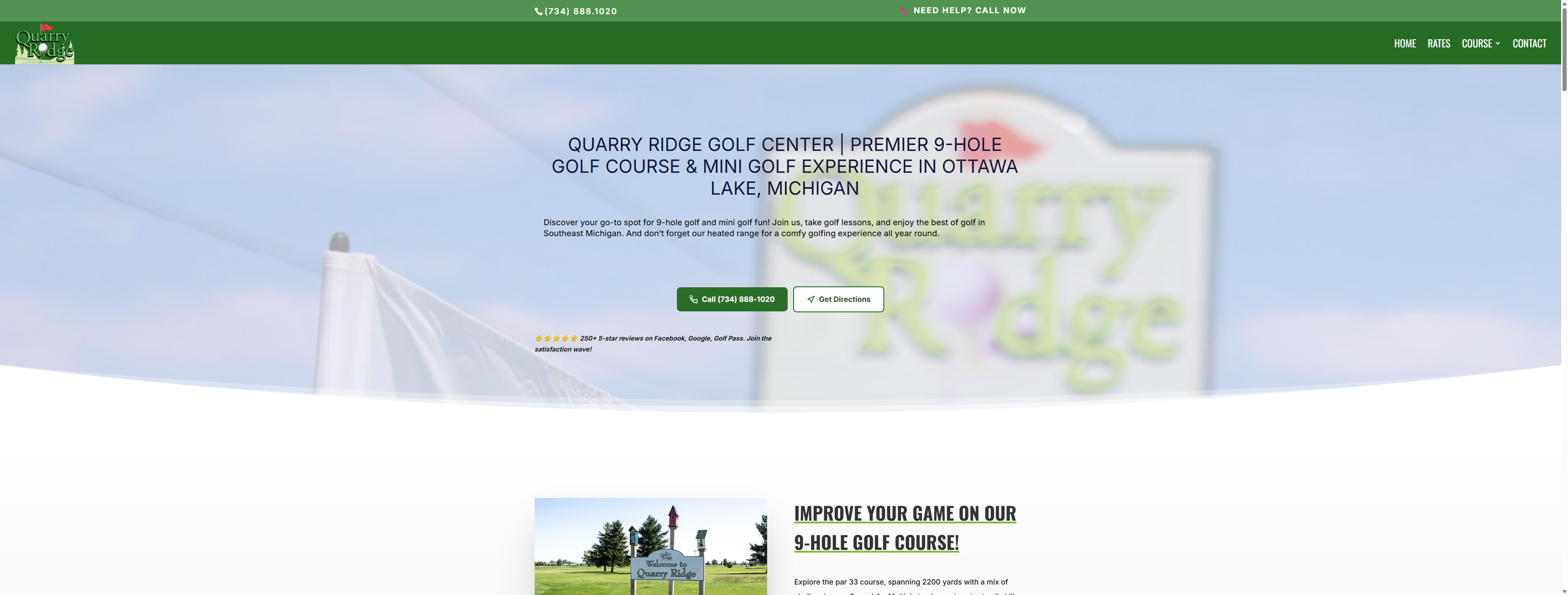 Quarry Ridge Website Layout