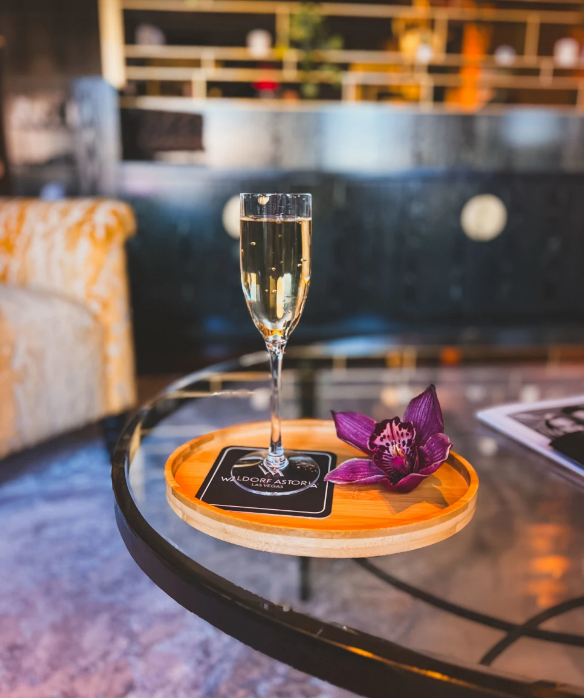 Champagne at the Waldorf