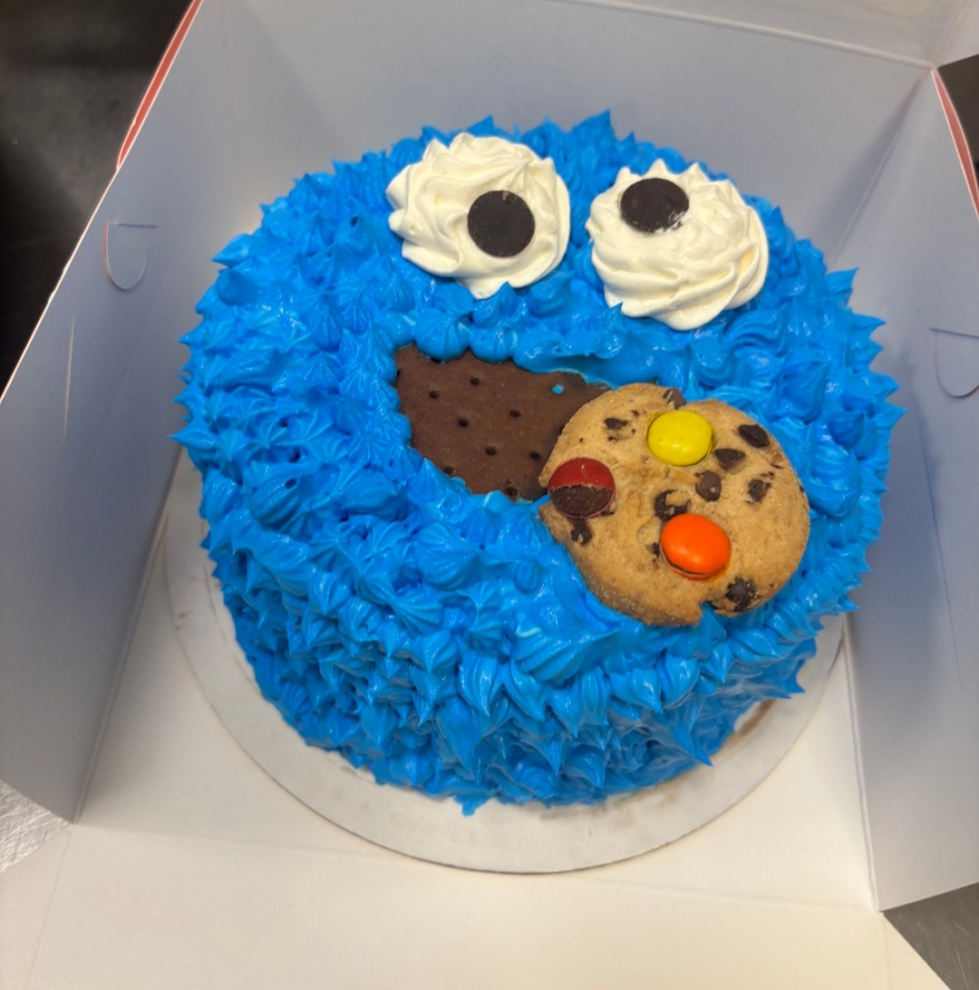 Custom Cookie Monster cake from Berry Fresh