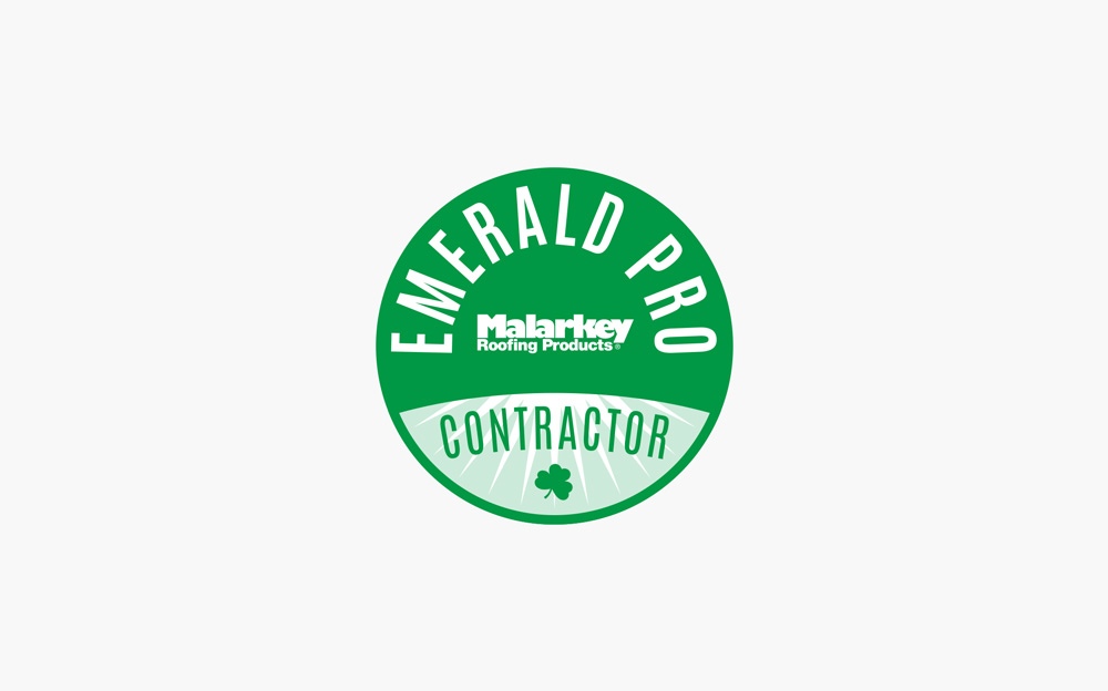 Malarkey Emerald Pro certification logo