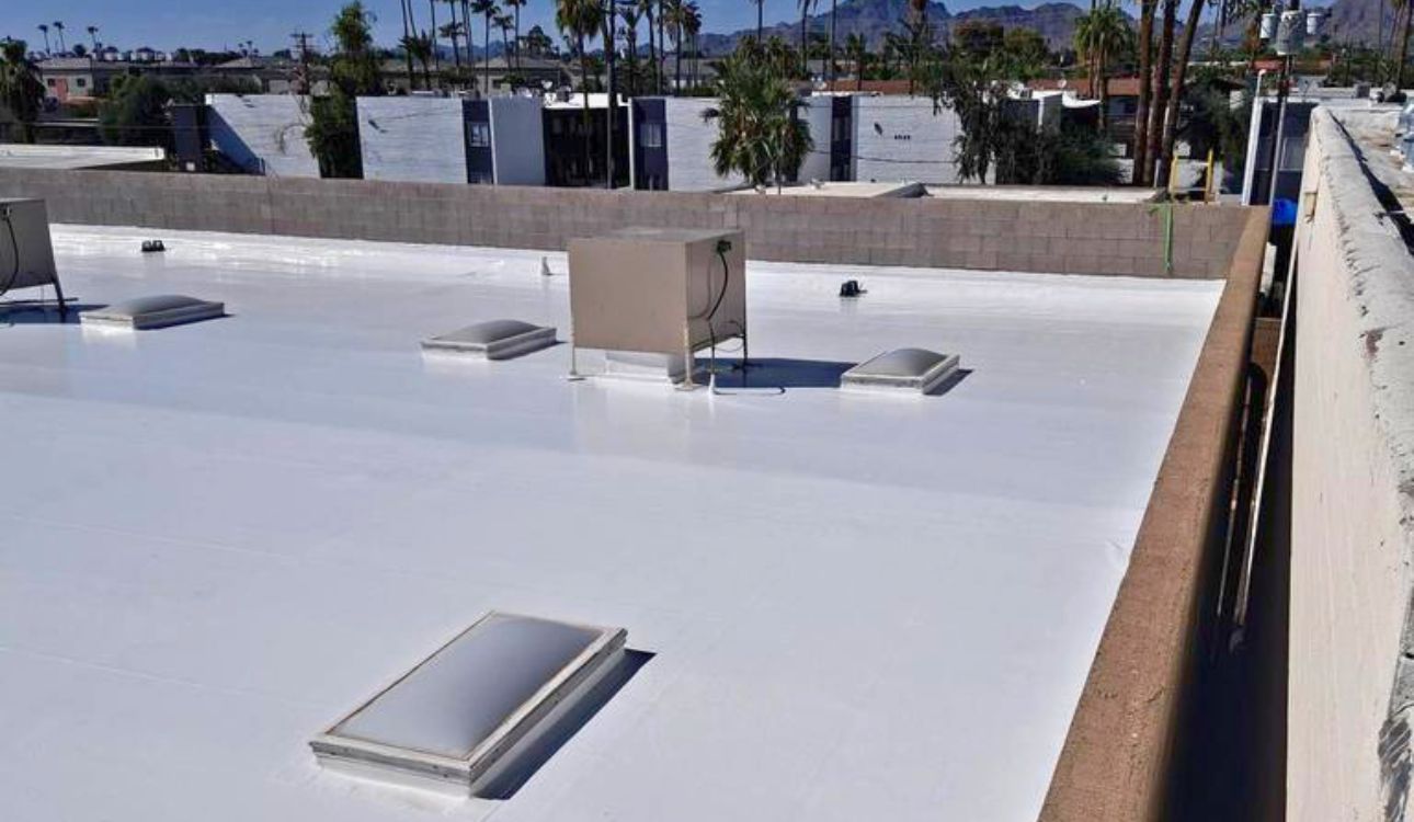 New flat and low-slope roof installation on a Phoenix metro area commercial building