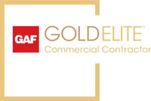 GAF Gold Elite Commercial Roofing Contractor Certification Badge
